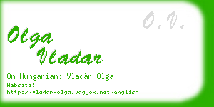 olga vladar business card