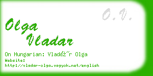 olga vladar business card